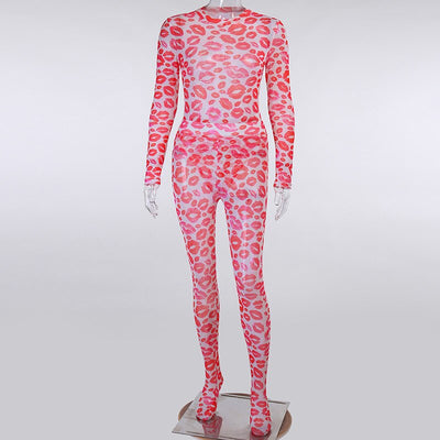 Enterizo Deportivo Estampado Manga Larga para Mujer - Image 12