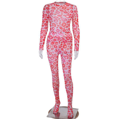 Enterizo Deportivo Estampado Manga Larga para Mujer - Image 13