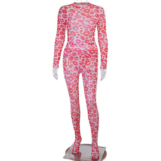 Enterizo Deportivo Estampado Manga Larga para Mujer - Image 13