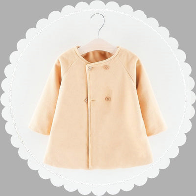 Abrigo Capa de Cuello Redondo Manga Larga para Niños - Otoño e Invierno - Image 3