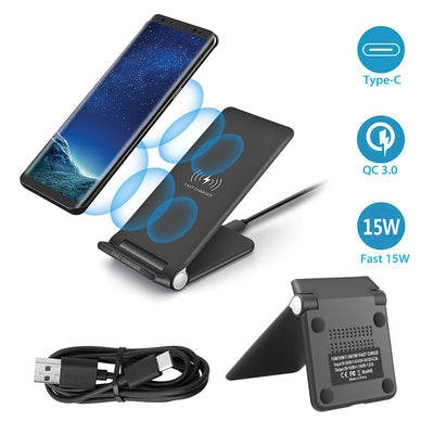 Cargador Inalámbrico Plegable 15W con Soporte - Image 9
