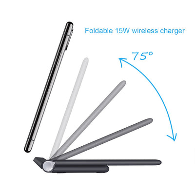 Cargador Inalámbrico Plegable 15W con Soporte - Image 16