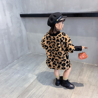 Blusa Infantil Estampado Leopardo Manga Larga Cálida en Cashmere - Image 15