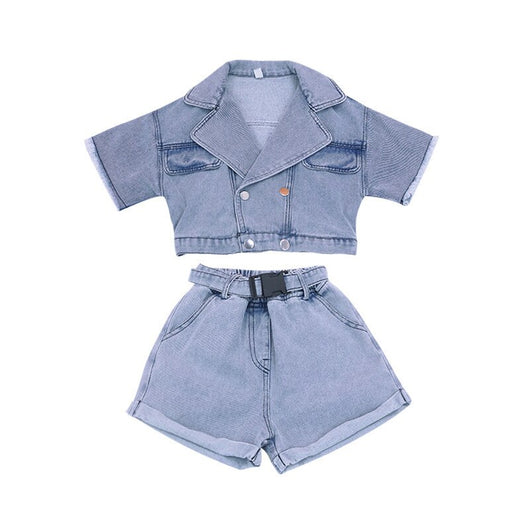 Chaqueta de Trabajo Infantil Estilo Coreano con Solapa Recta - Image 12