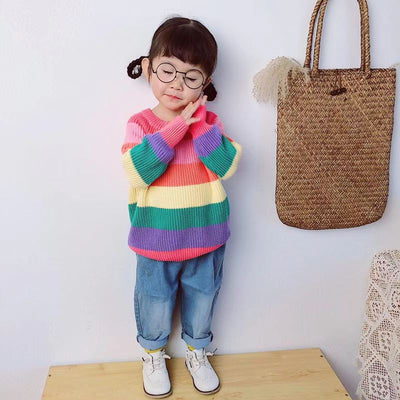 Suéter Arcoíris para Niños - Tejido Colorido y Cómodo - Image 8