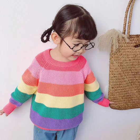 Suéter Arcoíris para Niños - Tejido Colorido y Cómodo - Image 9