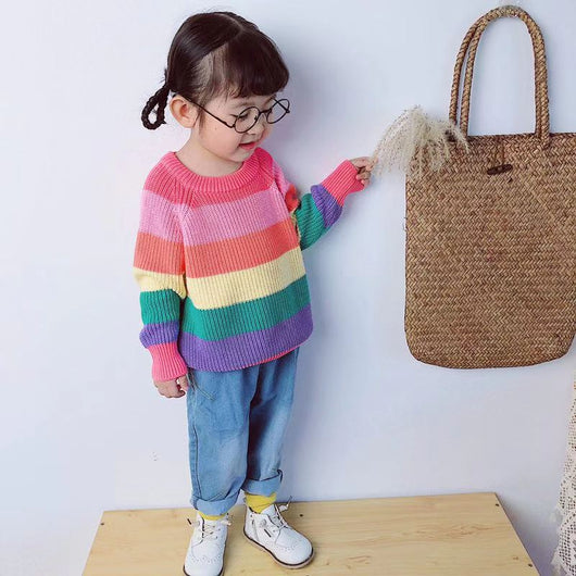 Suéter Arcoíris para Niños - Tejido Colorido y Cómodo - Image 13