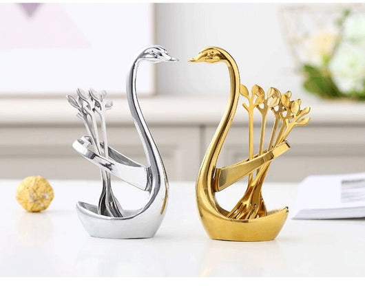 Set Elegante de Tenedores y Cucharas - Diseño de Hoja Nórdica - Image 20