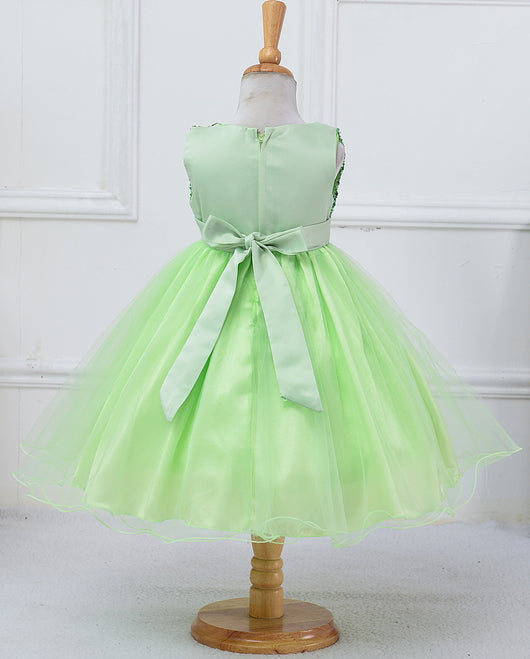 Vestido de Niña con Lentejuelas Floral para Dama de Honor y Eventos Especiales - Image 28