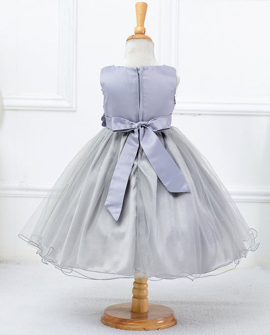 Vestido de Niña con Lentejuelas Floral para Dama de Honor y Eventos Especiales - Image 30