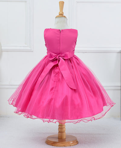 Vestido de Niña con Lentejuelas Floral para Dama de Honor y Eventos Especiales - Image 34