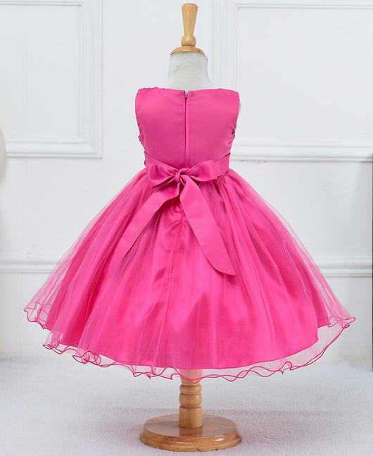 Vestido de Niña con Lentejuelas Floral para Dama de Honor y Eventos Especiales - Image 34