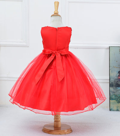 Vestido de Niña con Lentejuelas Floral para Dama de Honor y Eventos Especiales - Image 36
