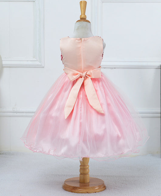 Vestido de Niña con Lentejuelas Floral para Dama de Honor y Eventos Especiales - Image 38
