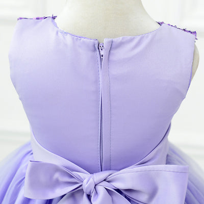 Vestido de Niña con Lentejuelas Floral para Dama de Honor y Eventos Especiales - Image 46