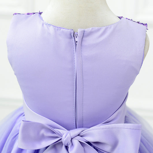 Vestido de Niña con Lentejuelas Floral para Dama de Honor y Eventos Especiales - Image 46