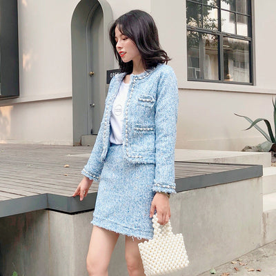 Conjunto Elegante de Chaqueta y Falda para Otoño e Invierno - Image 13