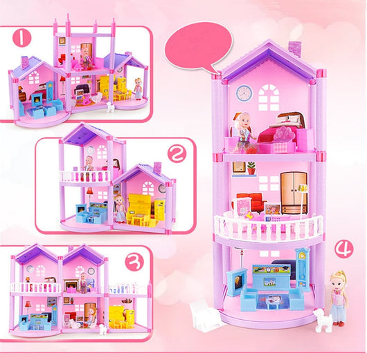 Villa de Casa de Muñecas DIY para Armar - Image 7