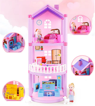 Villa de Casa de Muñecas DIY para Armar - Image 8