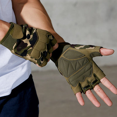 Guantes Tácticos Camuflaje Medio Dedo para Hombre y Mujer - Image 8