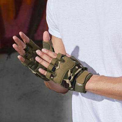 Guantes Tácticos Camuflaje Medio Dedo para Hombre y Mujer - Image 10