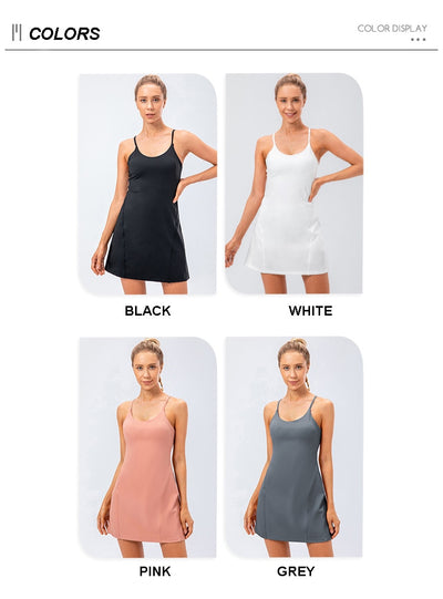 Conjunto Deportivo 2 Piezas: Falda Tenis Yoga y Short Fitness de Alto Estiramiento - Image 16