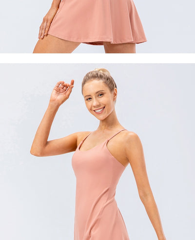 Conjunto Deportivo 2 Piezas: Falda Tenis Yoga y Short Fitness de Alto Estiramiento - Image 20