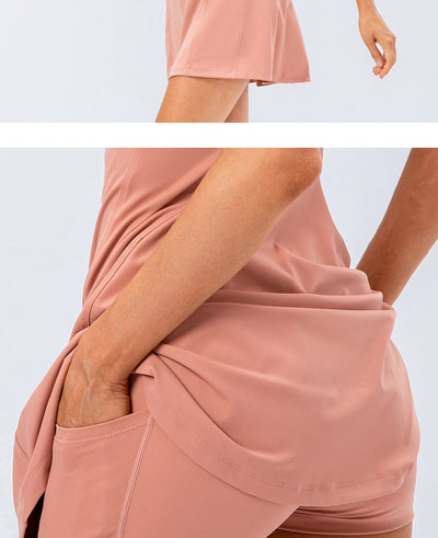 Conjunto Deportivo 2 Piezas: Falda Tenis Yoga y Short Fitness de Alto Estiramiento - Image 21