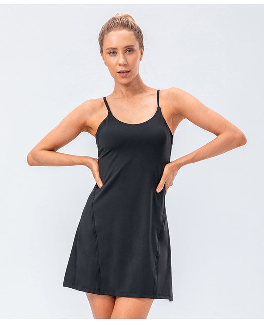 Conjunto Deportivo 2 Piezas: Falda Tenis Yoga y Short Fitness de Alto Estiramiento - Image 24