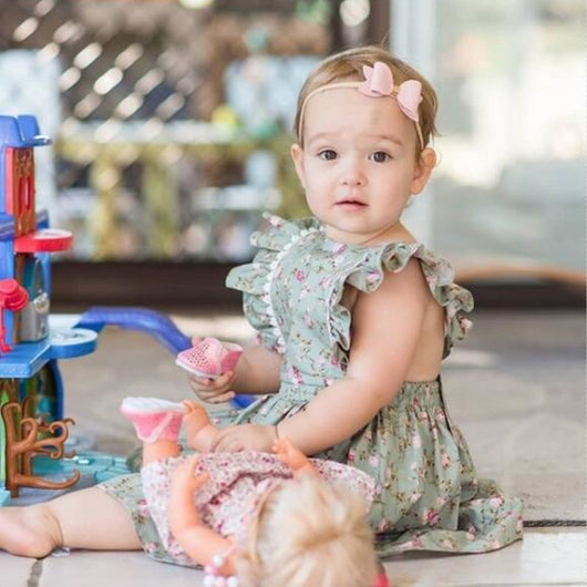 Vestido Infantil Estampado Floral - Image 5