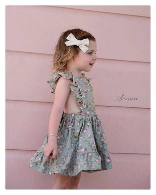 Vestido Infantil Estampado Floral - Image 6