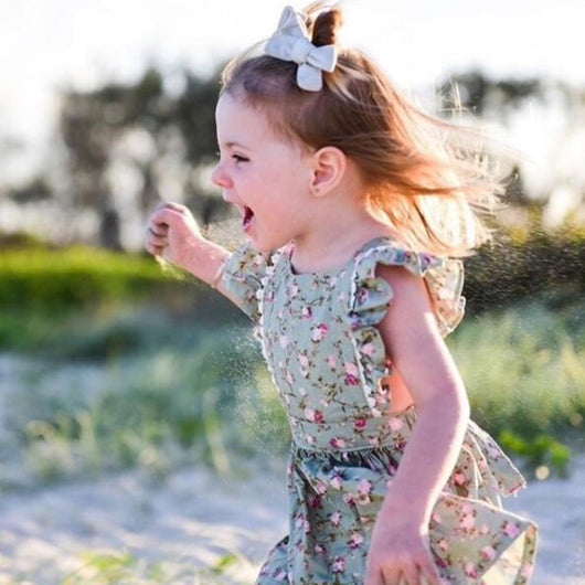 Vestido Infantil Estampado Floral - Image 7