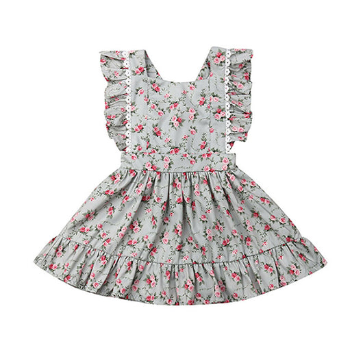Vestido Infantil Estampado Floral - Image 9