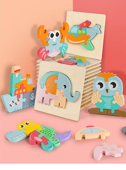 Puzle 3D de Animales de Dibujos Animados - Image 24