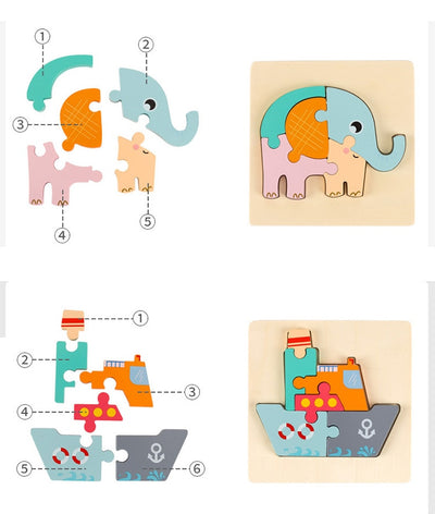 Puzle 3D de Animales de Dibujos Animados - Image 28