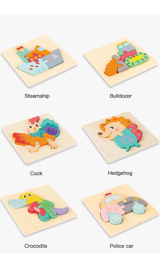 Puzle 3D de Animales de Dibujos Animados - Image 31