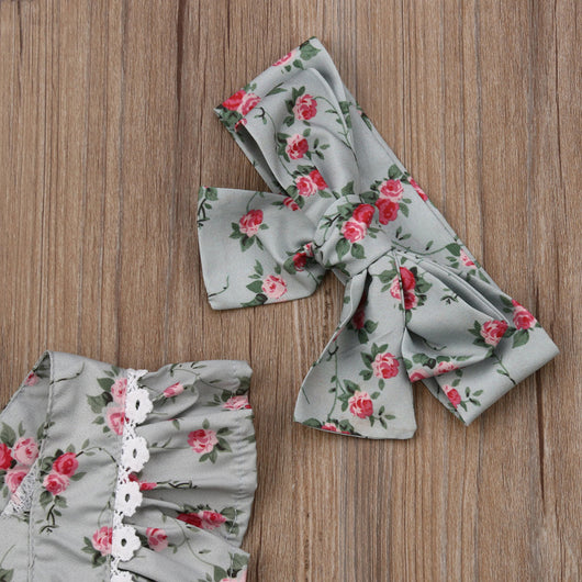 Vestido Infantil Estampado Floral - Image 13