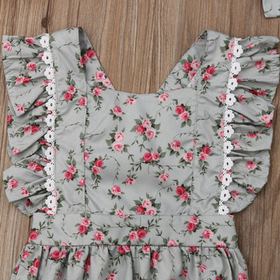 Vestido Infantil Estampado Floral - Image 14
