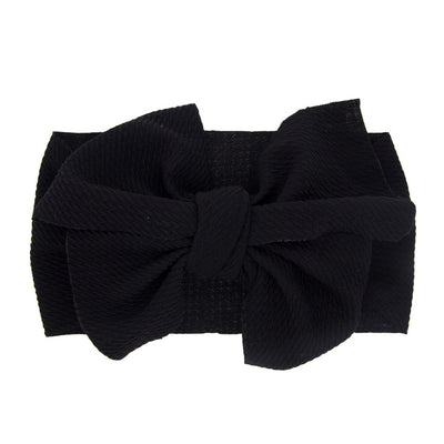 Diadema con Moño para Recién Nacido - Colores Sólidos - Image 13
