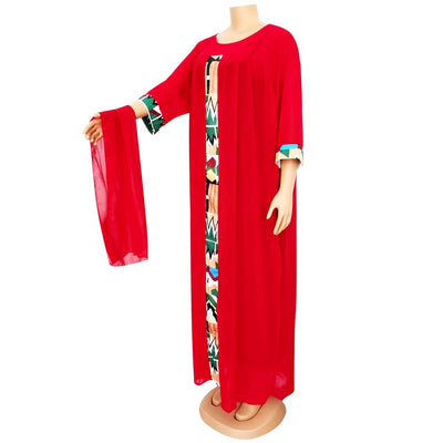 Vestidos Elegantes Tallas Grandes Africanos con Vestido Interior - Image 13