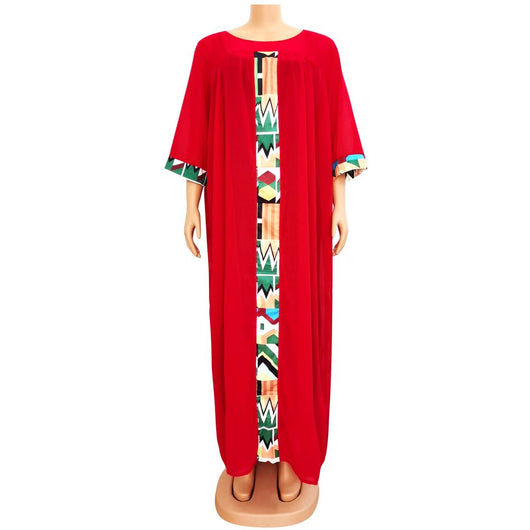 Vestidos Elegantes Tallas Grandes Africanos con Vestido Interior - Image 14