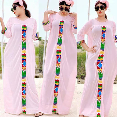 Vestidos Elegantes Tallas Grandes Africanos con Vestido Interior - Image 17