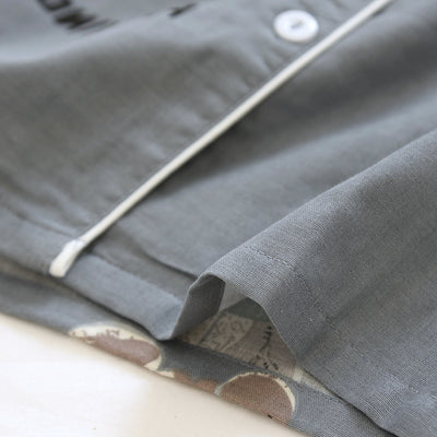 Pijama Corto para Parejas - Conjunto de Casa Cómodo para Primavera y Otoño - Image 21