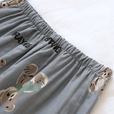 Pijama Corto para Parejas - Conjunto de Casa Cómodo para Primavera y Otoño - Image 24
