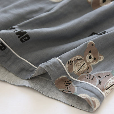 Pijama Corto para Parejas - Conjunto de Casa Cómodo para Primavera y Otoño - Image 26