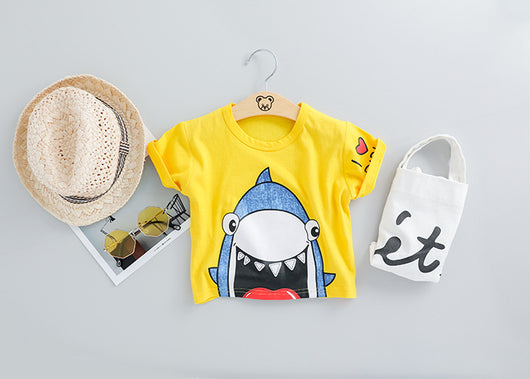 Traje Corto Estampado Tiburón - Diseño Coreano Fresco para Verano - Image 13