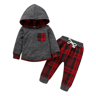 Conjunto de Suéter a Cuadros Manga Larga para Bebé - Image 11