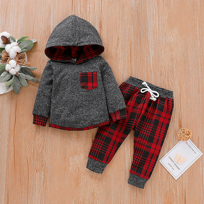Conjunto de Suéter a Cuadros Manga Larga para Bebé - Image 12