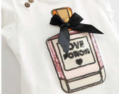 Conjunto Infantil Falda Tul con Blusa Botella de Perfume - Image 7