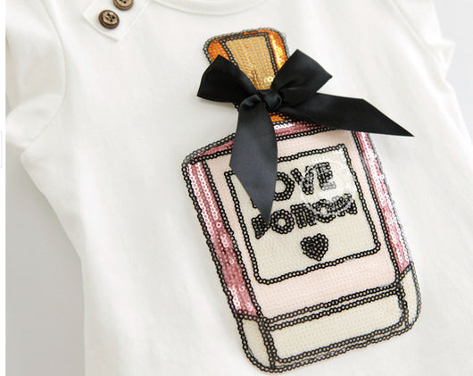 Conjunto Infantil Falda Tul con Blusa Botella de Perfume - Image 7